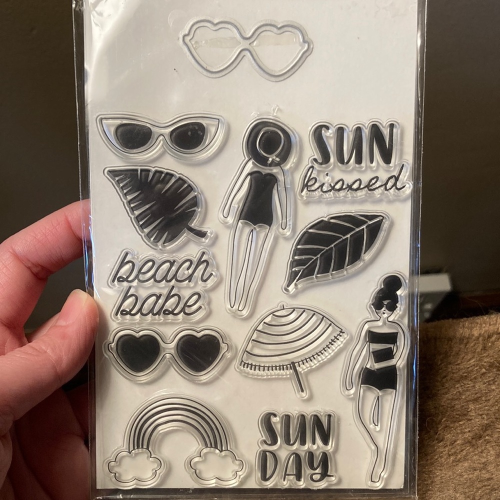 Beach themed die cuts for crafting